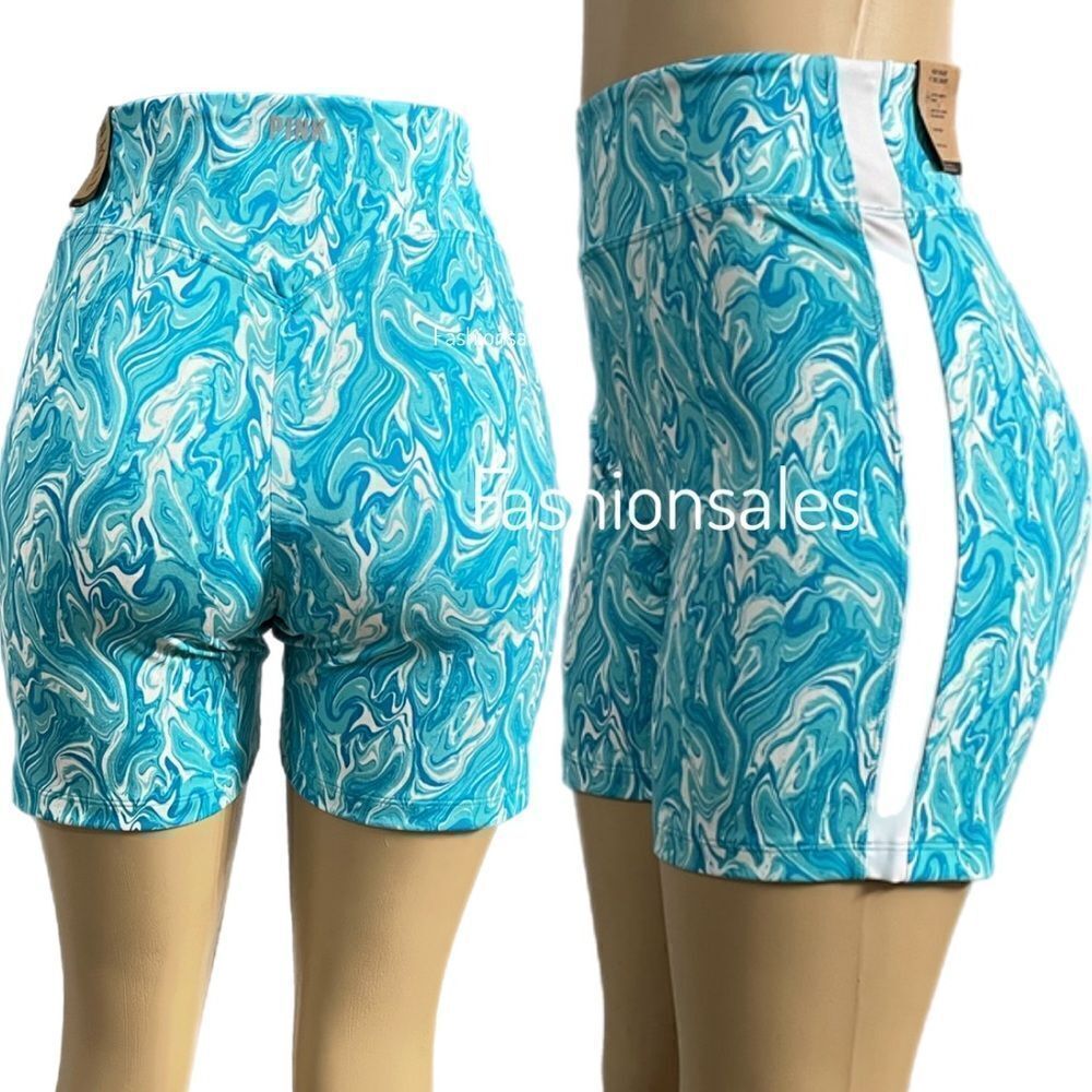 Victoria’s Secret Pink Active Soft Ultímate High Waist 6” Bike Shorts blue XL